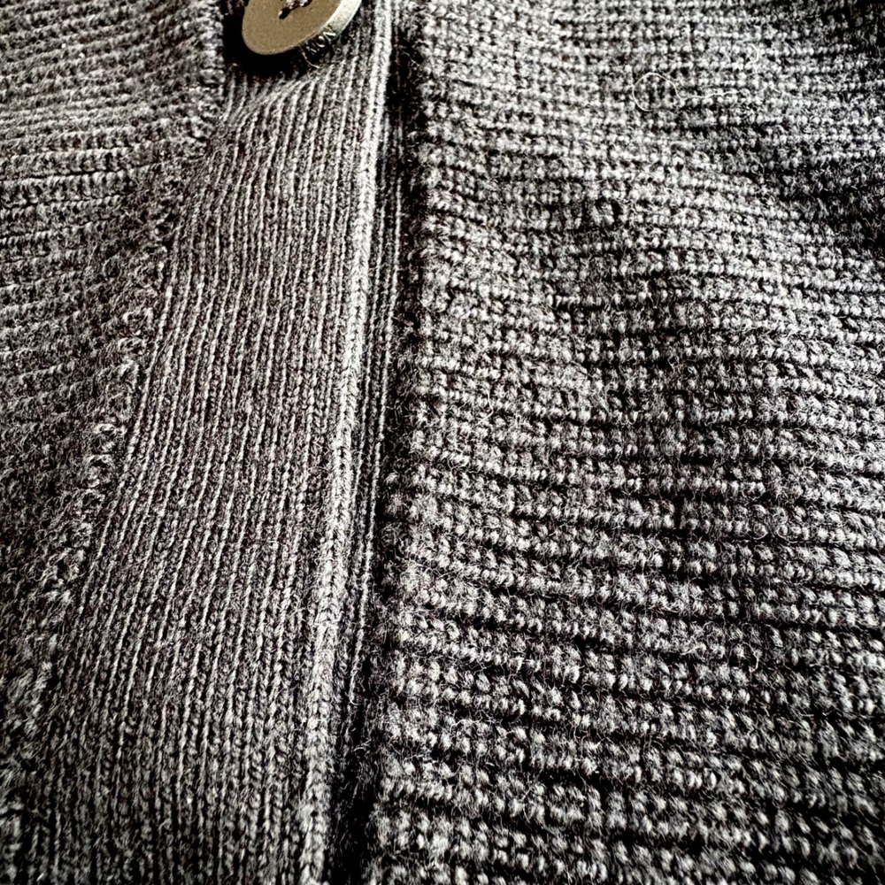 LULULEMON Blk Merino Wool Blend Ribbed Knit Button Front Cardigan Sweater Wmn S - Picture 9 of 9